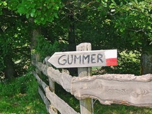 zaun-mit-wegweiser-nach-gummer